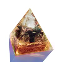 Image 2 of NUBIAN:  BZ Quartz/Amethyst/Peridot/PinkGarnet/Apatite/Mica/Black Kyanite & Tourmaline