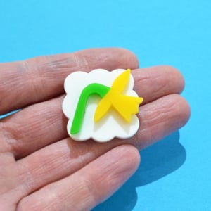Image of Individual Letter Secret Code Necklaces or Brooches