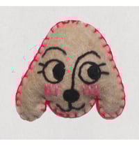 Image 1 of Felt Puppy Keychains