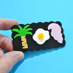 Image of Yes No Maybe Secret Code Necklace or Brooch