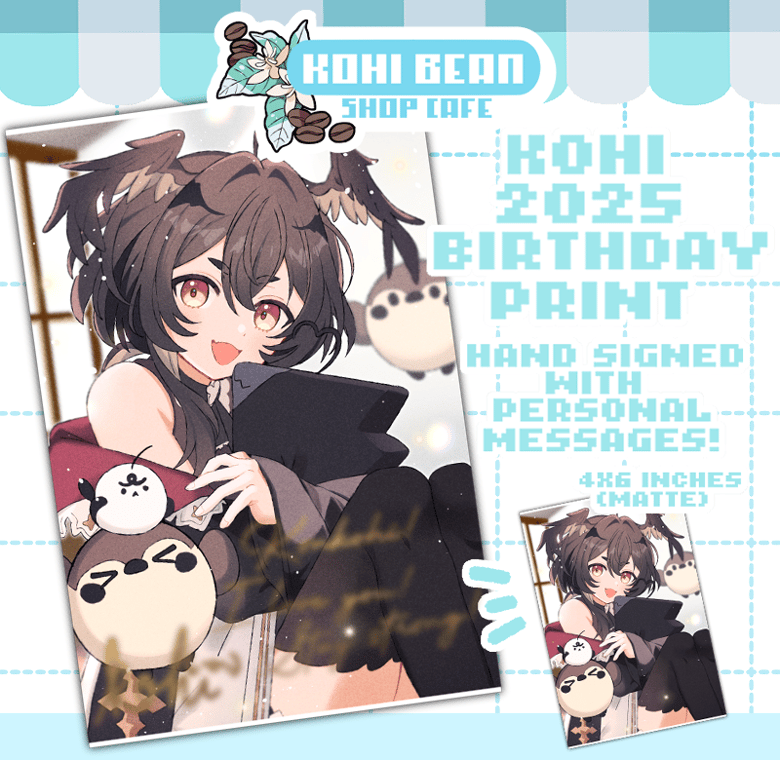 Image of Kohi 2025 Birthday Print