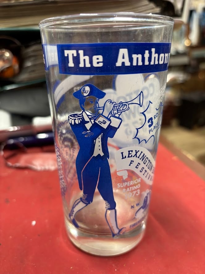 1975 Anthony Wayne Marching Generals Cotton Bowl Commemorative glass