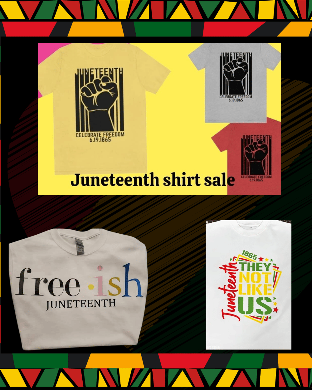 Image of Juneteenth tshirts