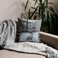 Image 2 of Premium Pillow Case with summer colonnade photo and winter old main photo