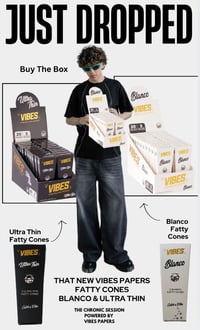 VIBES™  Fatty Cones – Slow Burning Rolling Papers