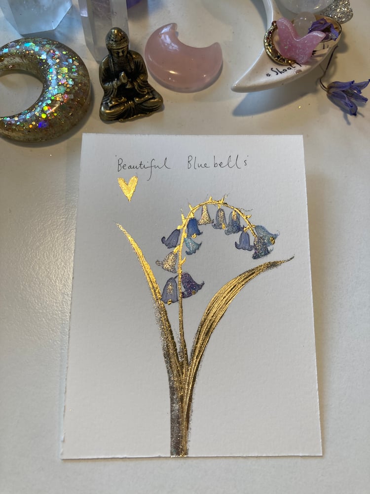Image of Gold leaf bluebells 💙✨✨
