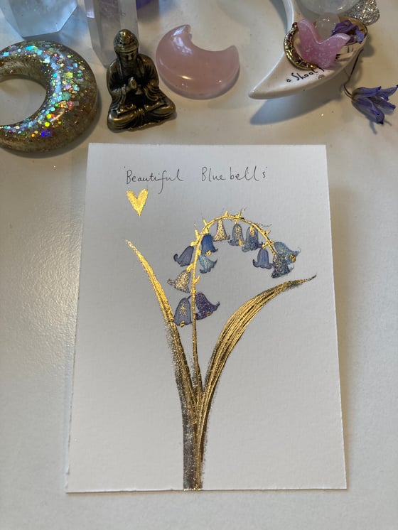 Image of Gold leaf bluebells 💙✨✨