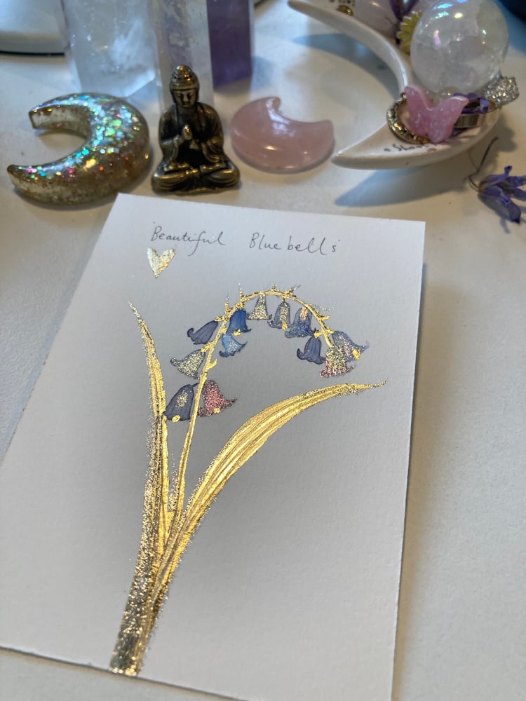 Image of Gold leaf bluebells 💙✨✨
