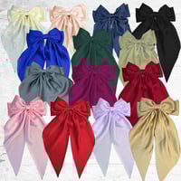 Image 1 of Waterfall satin hair bow