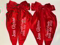 Image 2 of Waterfall satin hair bow