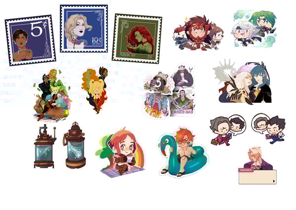 Image of ZINE YARD SALE: Die Cut Stickers