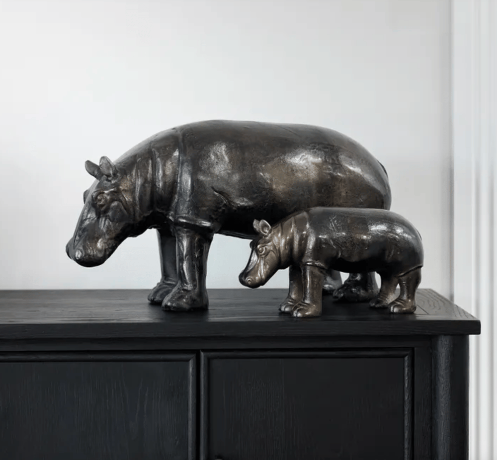 Image of Iron Onyx Hippopotamus