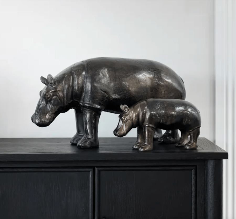 Image of Iron Onyx Hippopotamus