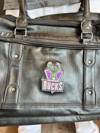 Image 2 of Bucks leather duffle #331