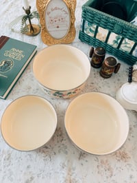 Image 2 of Lincoware floral enamel bowl set