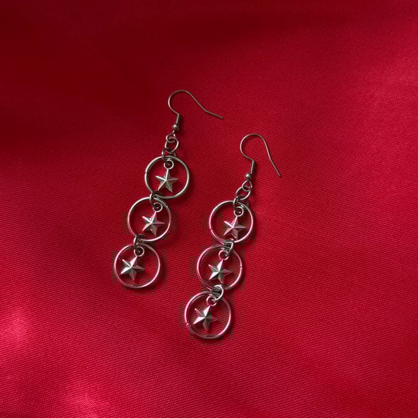 Image of star earrings 