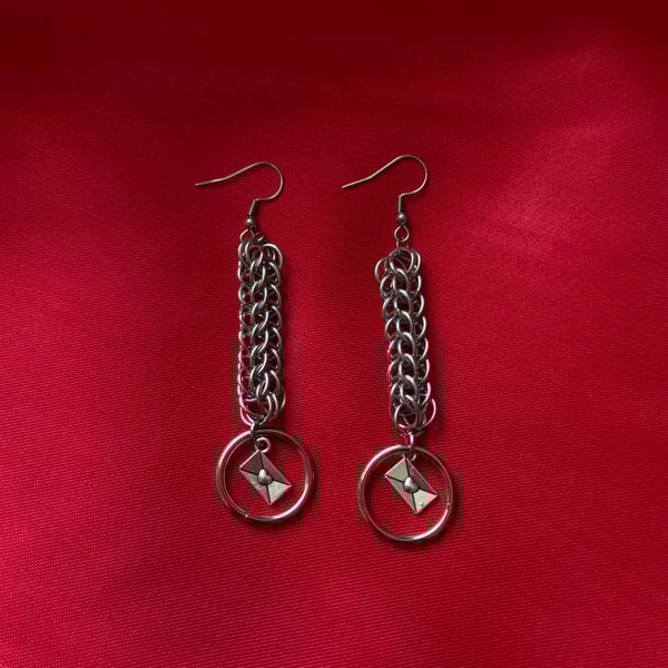 Image of love letter earrings 