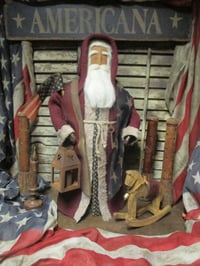 Image 1 of #1.. Olde Americana Santa ~ Wool~ Horse~