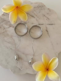 Image 2 of Long Tulip Drops (Silver)