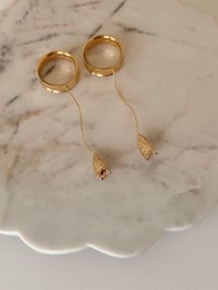 Image 2 of Long Tulip Drops (Gold)
