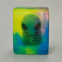 Image 1 of Skelly worry stone- rainbow 