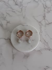 Image 1 of Rainbow Moonstone Angel Tears (Rose Gold)