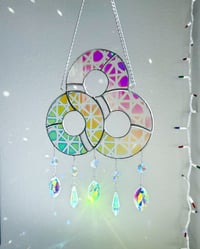Image 5 of Bonnaroo Stained Glass Mobile – Dichroic Clear