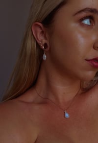 Image 2 of Rainbow Moonstone Angel Tears (Silver)