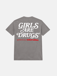Image 2 of GIRLS ARE DRUGS® "BLOW ME®" TEE - CEMENT