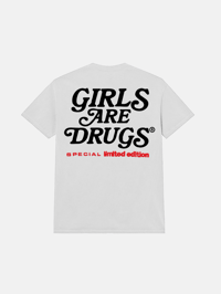 Image 2 of GIRLS ARE DRUGS® "BLOW ME®" TEE - WHITE