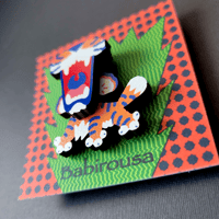 Image 2 of Roaring Tiger Layered Wooden Pin