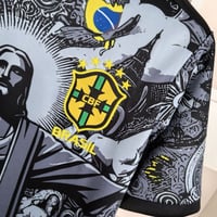 Image 5 of Brazil National Team Black Soccer Jersey  24-25