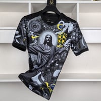 Image 7 of Brazil National Team Black Soccer Jersey  24-25