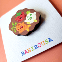 Image 2 of Veggies Chia Wooden Pins