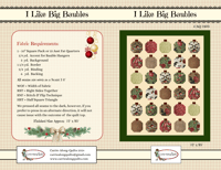 Image 4 of I LIKE BIG BAUBLES Quilt Pattern  72"x 95" and 10" Precut Friendly