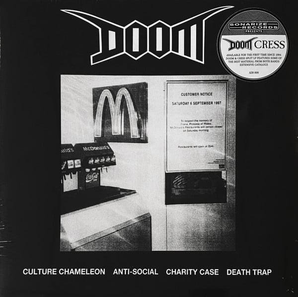 Image of Doom / Cress - split Lp