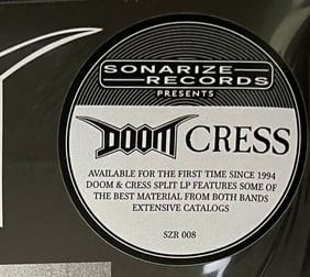 Image of Doom / Cress - split Lp