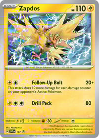 Zapdos - 157 - SV: Scarlet & Violet Promo Cards - Near Mint