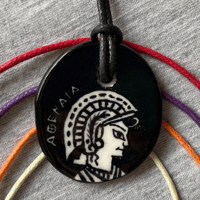 Image 1 of Porcelain Athena Pendant
