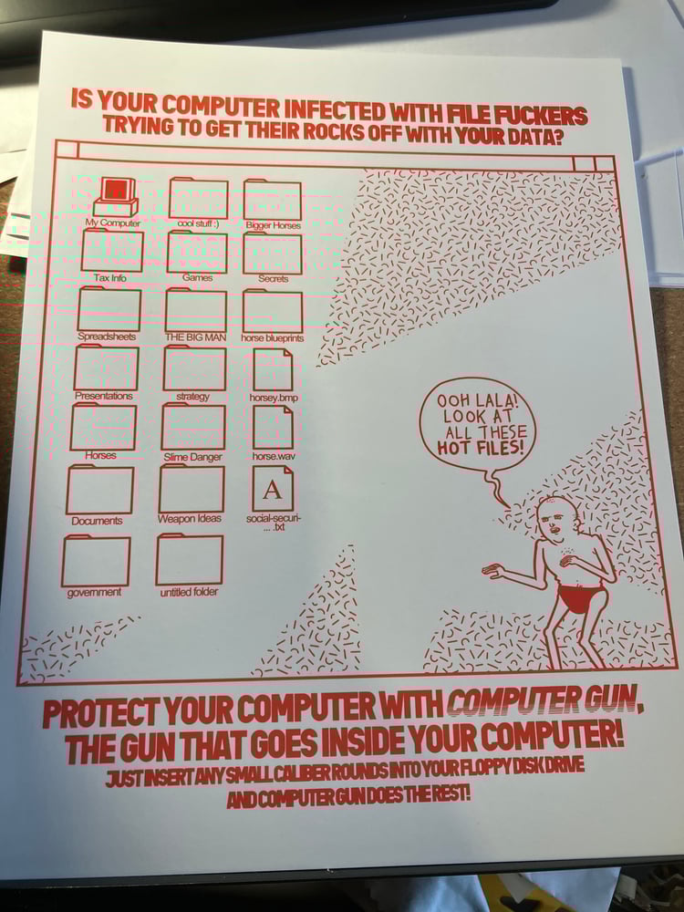 Image of Computer Problems print