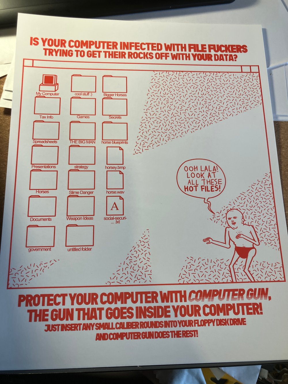 Image of Computer Problems print