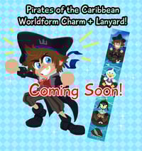 Image 3 of Worldforms Charm + Lanyard: Pirates of the Caribbean