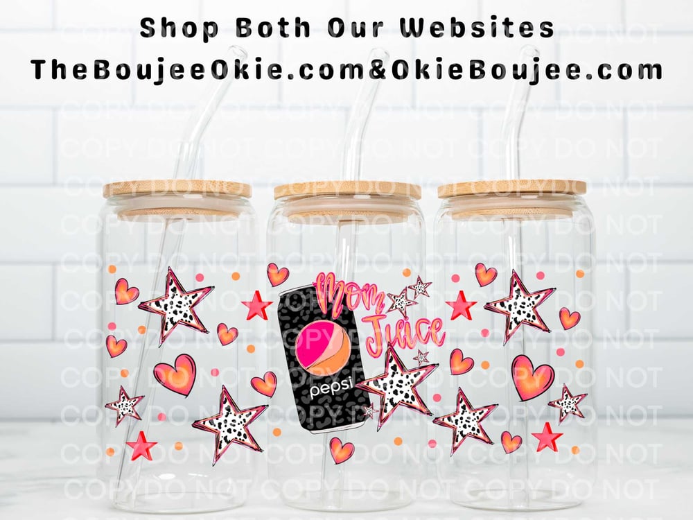 Image of Pepsi Mom Juice Uv Dtf Cup Wrap    W0808