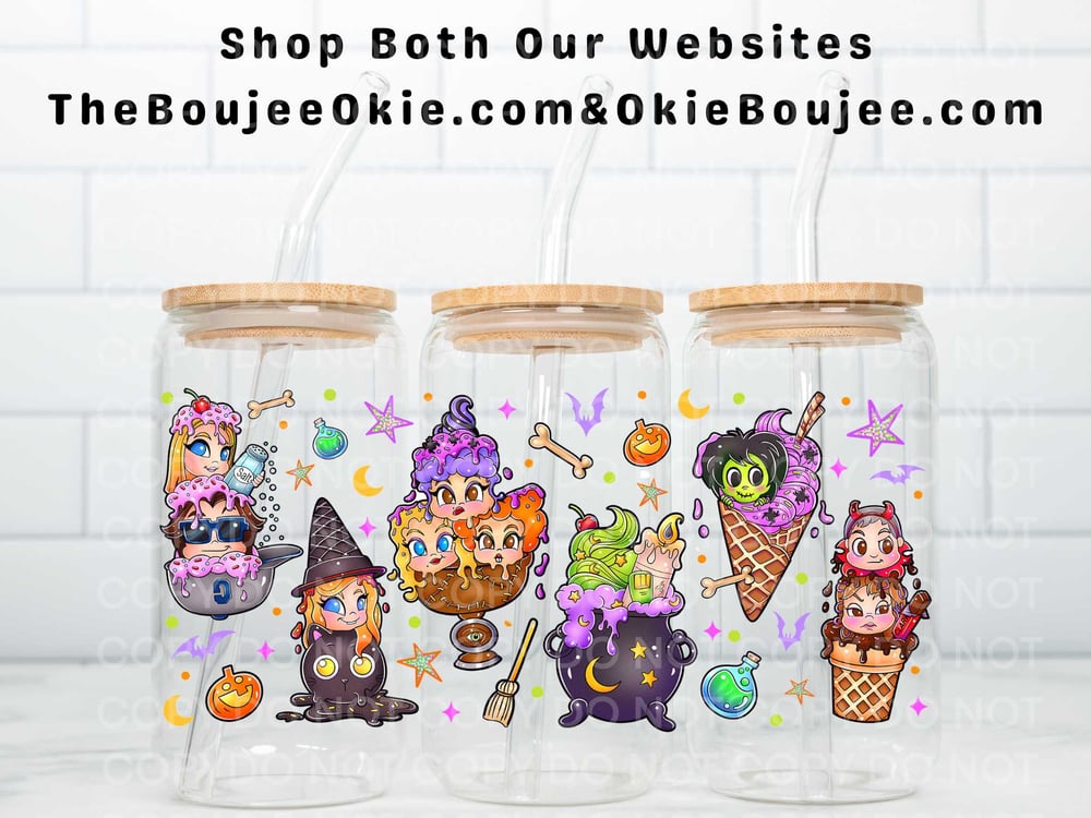 Image of Hocus Pocus  Ice Cream Uv Dtf Cup Wrap W0826