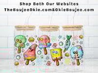 Sponge Bob Ice Cream Uv Dtf Cup Wrap W0838