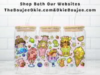 Rainbow Bright Strawberry Shortcake Ice Cream Uv Dtf Cup Wrap W0820