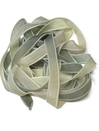 Image 7 of 1PC.  LEMON GRASS 42" Hand Dyed Finished Edge Silk Wrist Wrap Bracelet/Jewelry/Craft Ribbons
