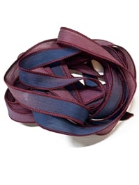 Image 5 of 1PC. MOON WALK 42" Hand Dyed Finished Edge Silk Wrist Wrap Bracelet/Jewelry/Craft Ribbons