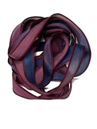 Image 6 of 1PC. MOON WALK 42" Hand Dyed Finished Edge Silk Wrist Wrap Bracelet/Jewelry/Craft Ribbons