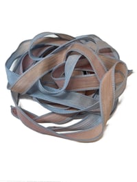 Image 2 of 1PC. PINWHEELS 42" Hand Dyed Finished Edge Silk Wrist Wrap Bracelet/Jewelry/Craft Ribbons